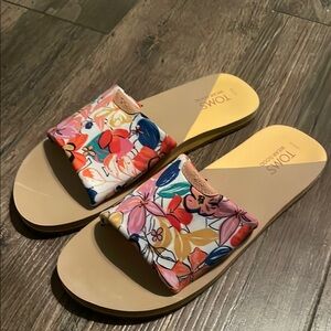 TOMS Women's Floral Slide Sandals - Multicolor